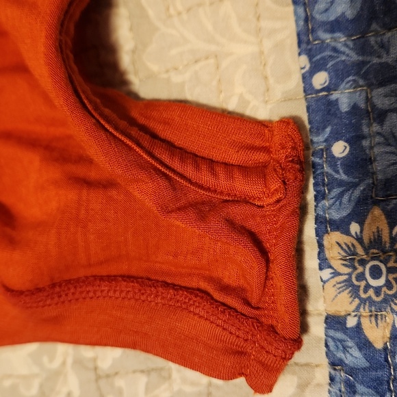 Wool& Grace midi tiered sleeveless dress coral red - Picture 12 of 12